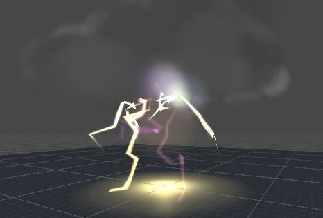 荒れ狂う 雷撃 エフェクト