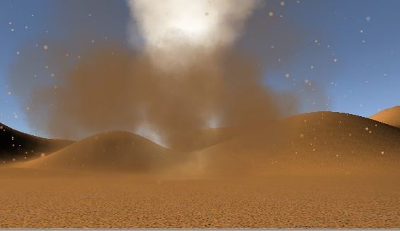 砂上のつむじ風