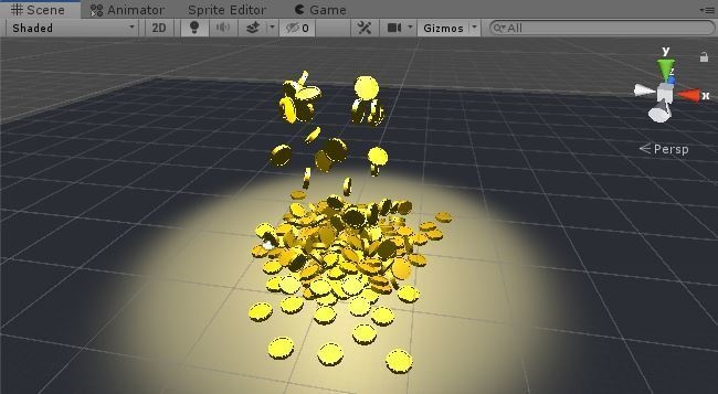 3Dモデルを降らせるスクリプト
