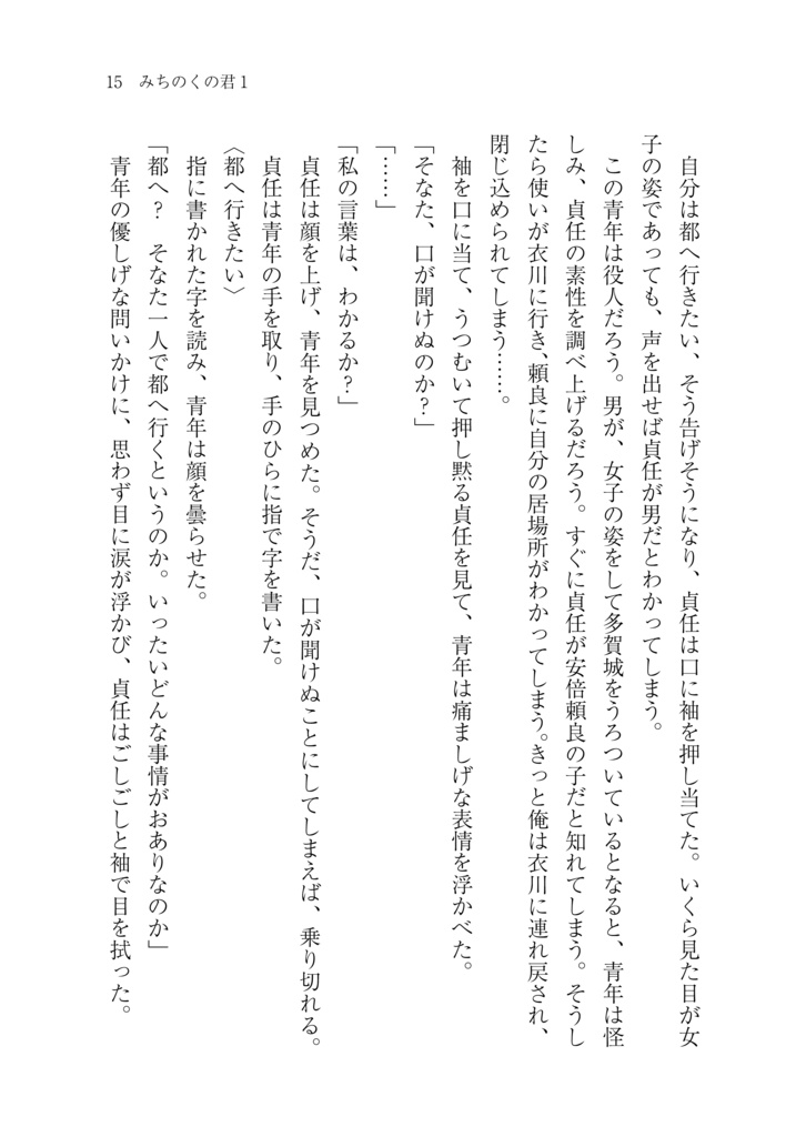 みちのくの君1 前九年合戦~安倍貞任~
