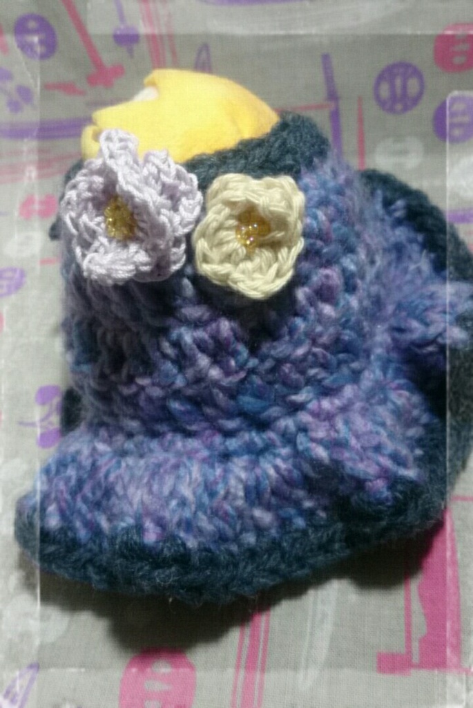 もちもち花けぇぷ 紫紺