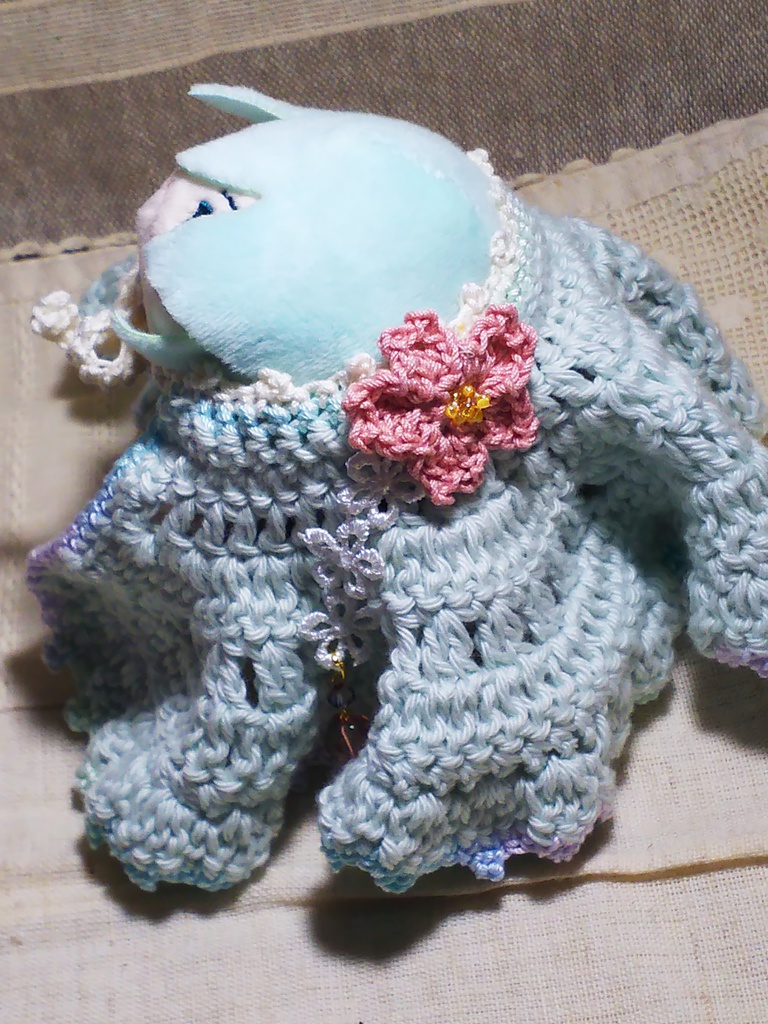 桜ふわふわケープ