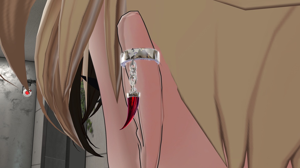 FANG LINK | チェーンイヤーカフ | VRChat 3D Accessory