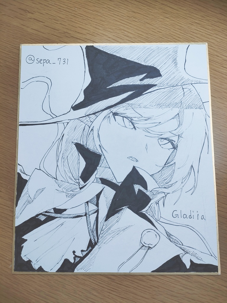 【アークナイツ】グレイディーア　色紙
