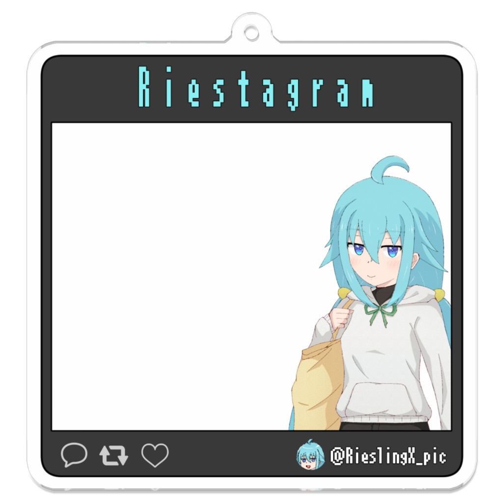 リースちゃんSNS風お出かけアクキー