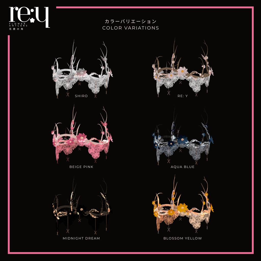 Re:Y Flower Antlers