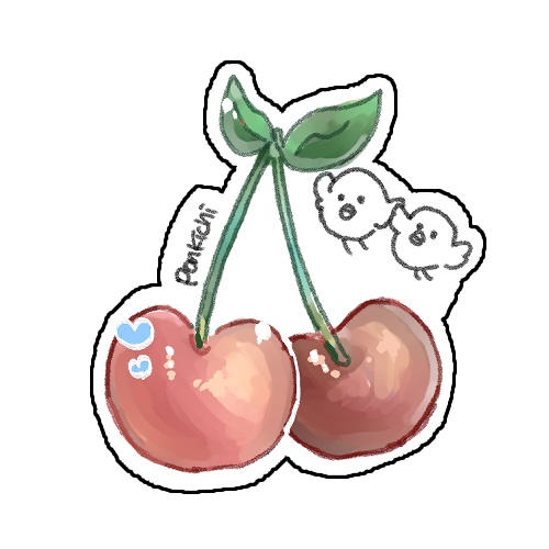 とりぎわく　デカステッカー⑥