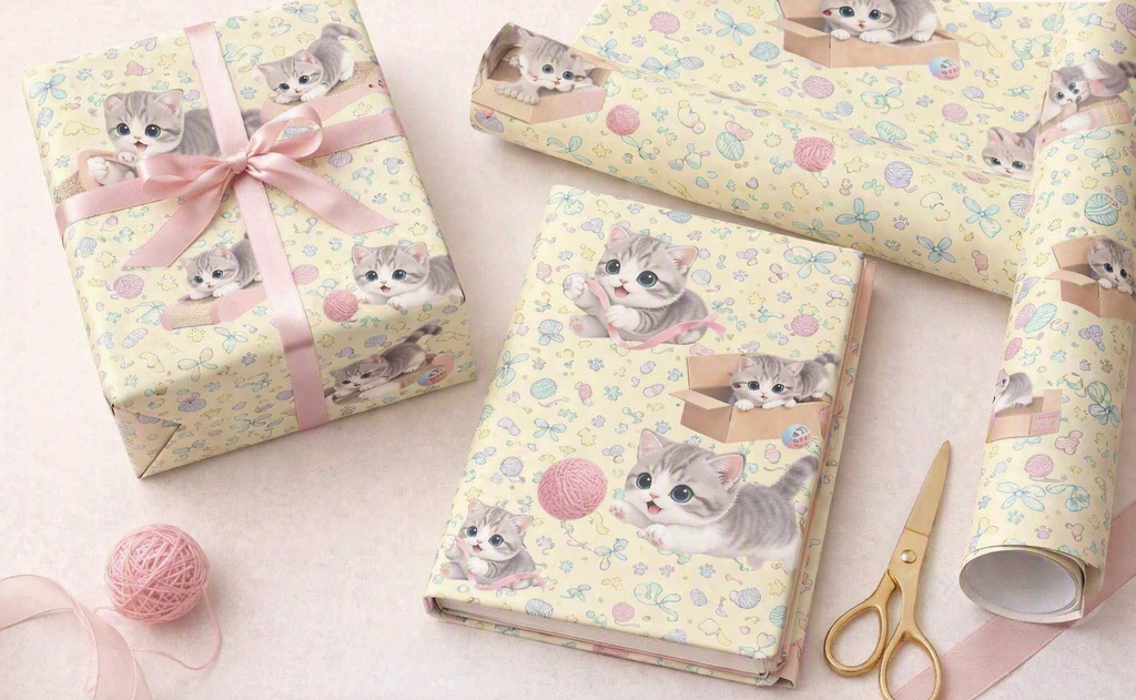かわいい子猫の遊び