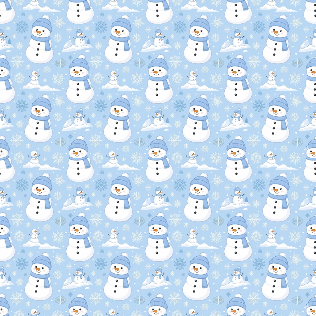 雪だるま シームレス