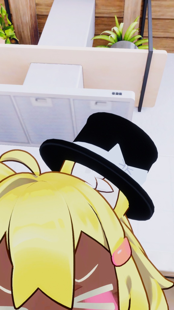 ミニハット(リボンつきの小さなシルクハット)