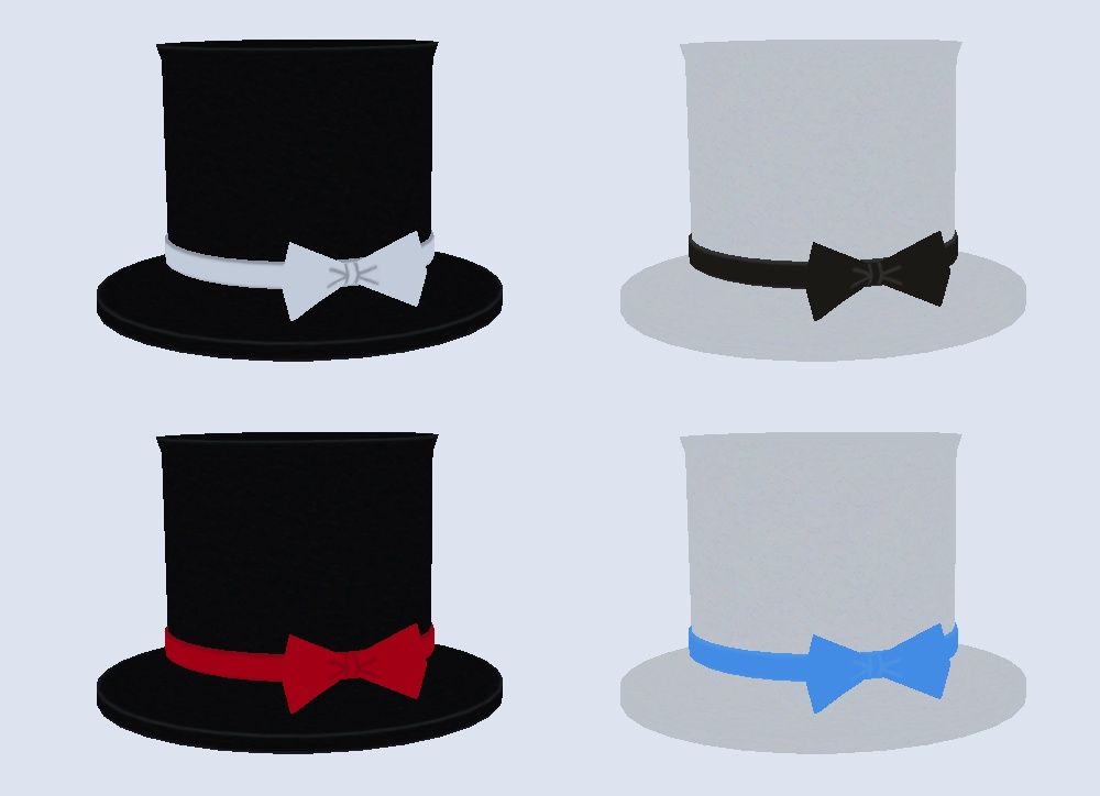 ミニハット(リボンつきの小さなシルクハット)