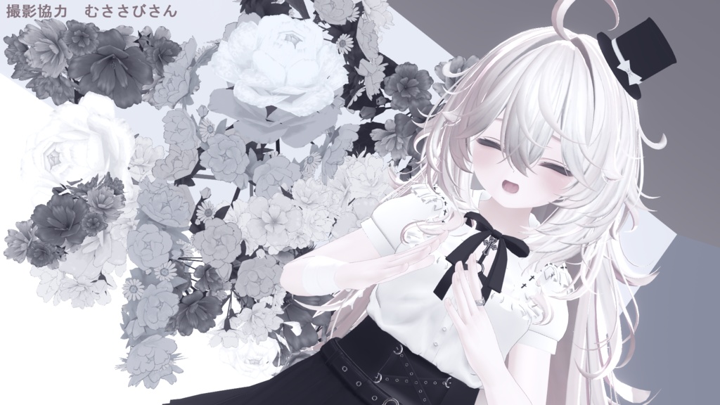 ミニハット(リボンつきの小さなシルクハット)