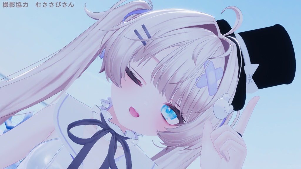 ミニハット(リボンつきの小さなシルクハット)