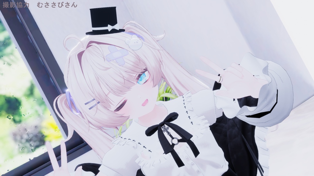 ミニハット(リボンつきの小さなシルクハット)