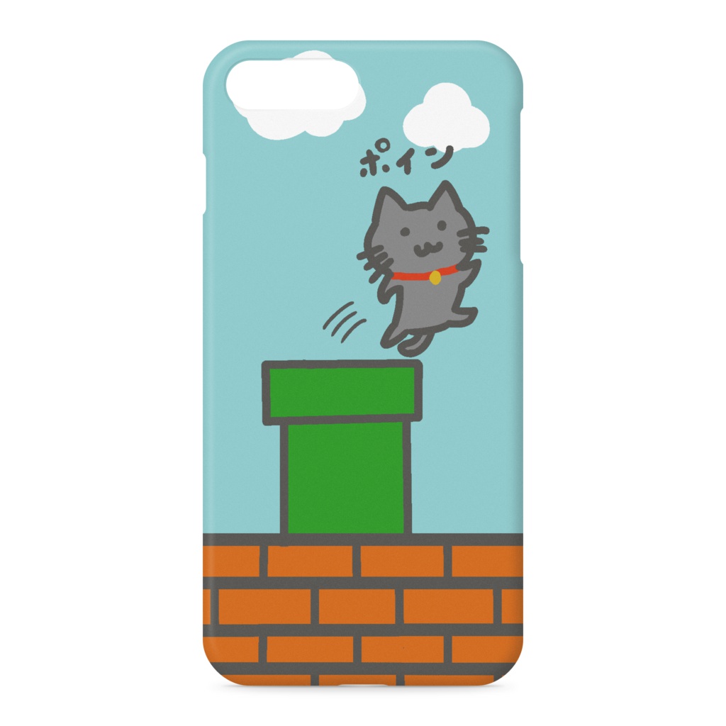 土管から出るペロのiphoneケース