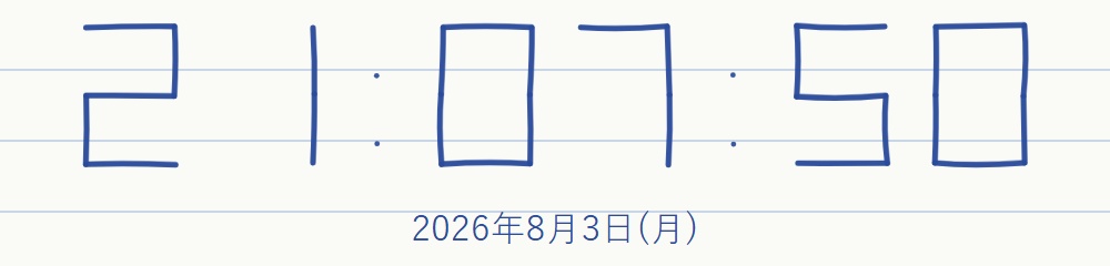 【OBS配信用】手書き風時計オーバーレイ48種|線を描き直し続ける手描きアニメーション|秒あり/秒なし|マーカー・クレヨン・鉛筆・チョーク・筆ペン・ボールペン|ブラウザソース対応