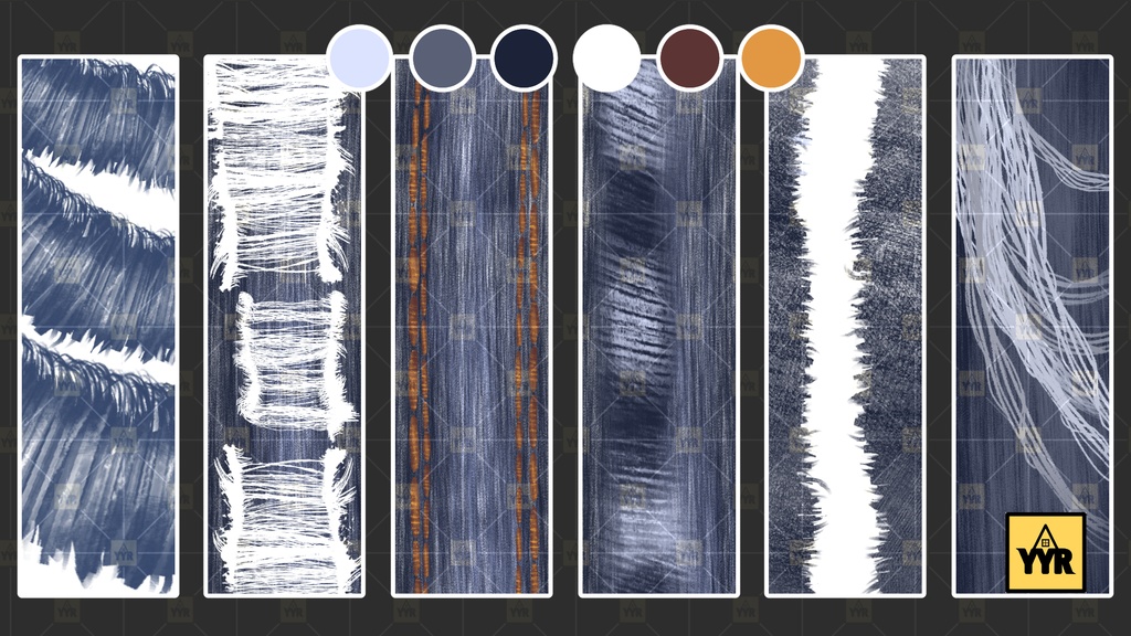 YYR Jeans Texture Brushes [YYR ジーンズテクスチャブラシ]
