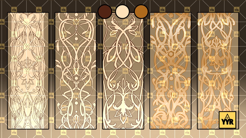 YYR Art Nouveau Brushes