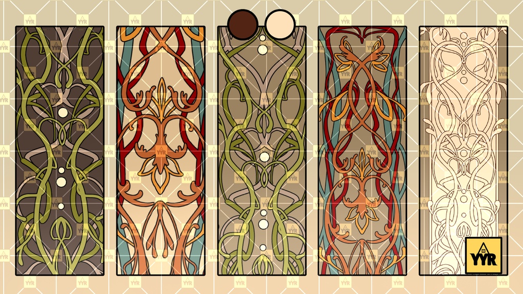 YYR Art Nouveau Brushes