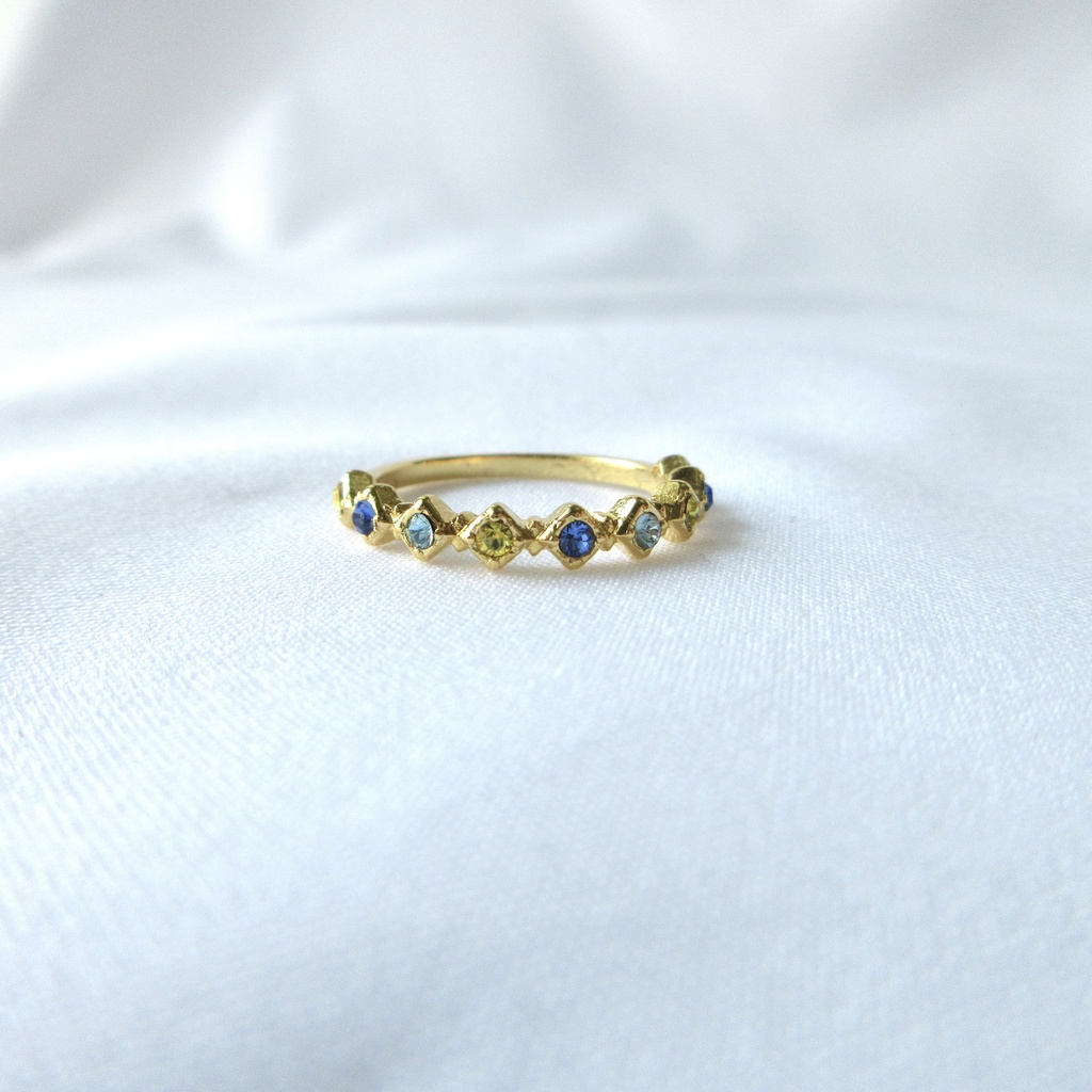 推しペアカラーリング ~バジトリオ~(ダイヤ型)