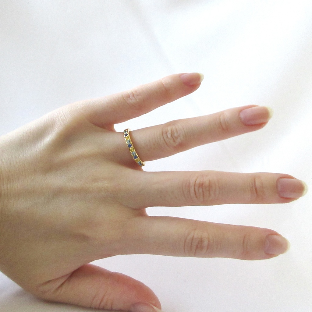 推しペアカラーリング ~バジトリオ~(ストレート型)