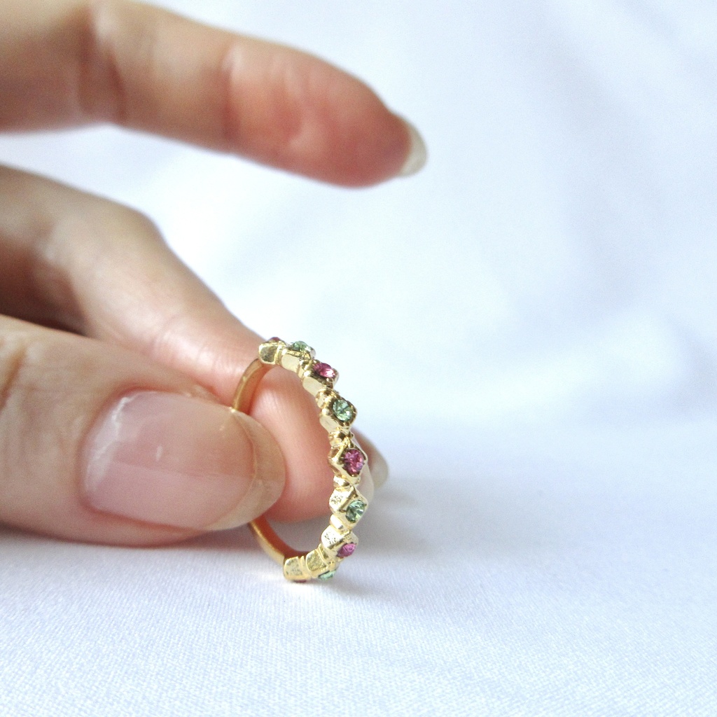 推しペアカラーリング ~ム三~ (ダイヤ型)