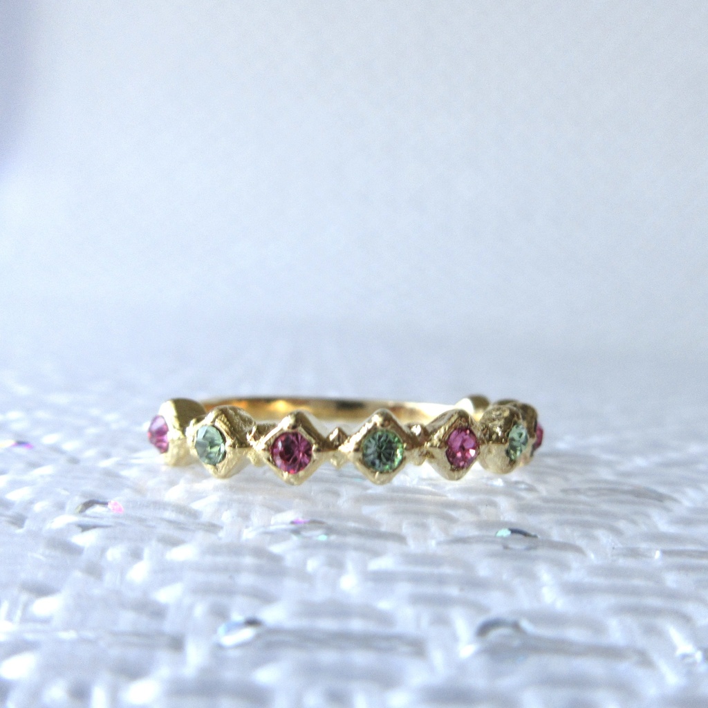 推しペアカラーリング ~ム三~ (ダイヤ型)