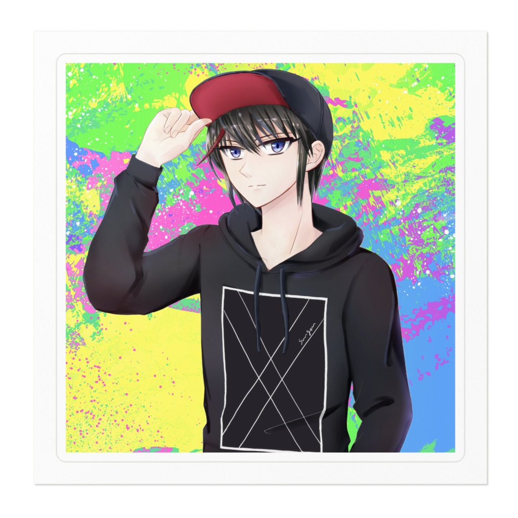 ステッカー 速水 カラフル