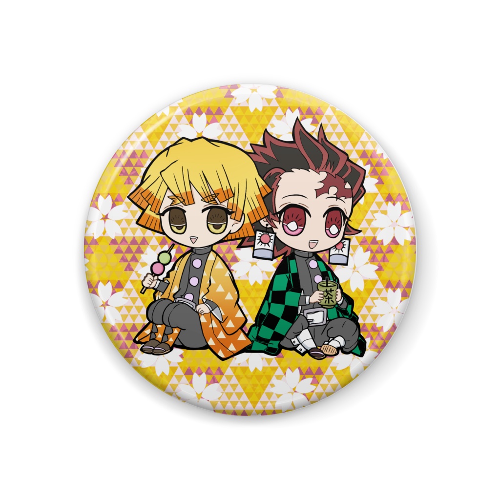 炭治郎&善逸 缶バッジ
