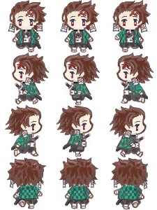 【フリー素材】pictsQUARE(ピクスク)用 鬼滅アバターまとめ 愈、竹、村、炭