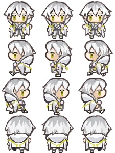 ピクスクアバター 三日月/鶴丸/三日月(白)【無料配布】