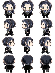 ピクスクアバター 祝装三日月/祝装備鶴丸/鶴丸(黒)【無料配布】