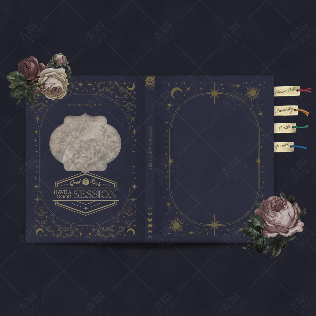 アンティークな古書 TRPGルーム素材