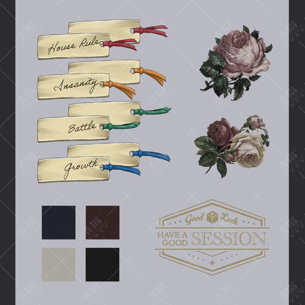 アンティークな古書 TRPGルーム素材