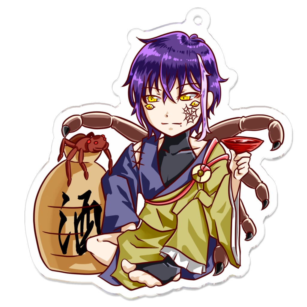 土蜘蛛 アクリルキーホルダー