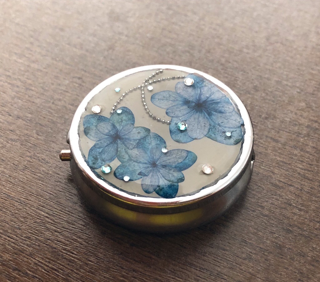 【創作】紫陽花のピルケース