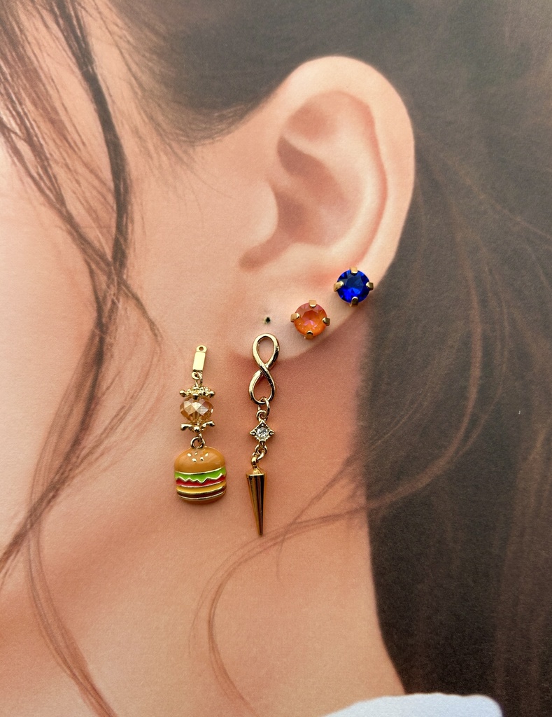 【🌈🕒】📿🍔イヤリング/ピアス