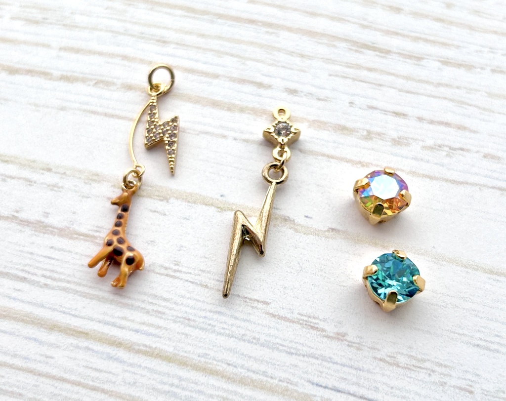 【🌈🕒】🌩️🦒イヤリング/ピアス