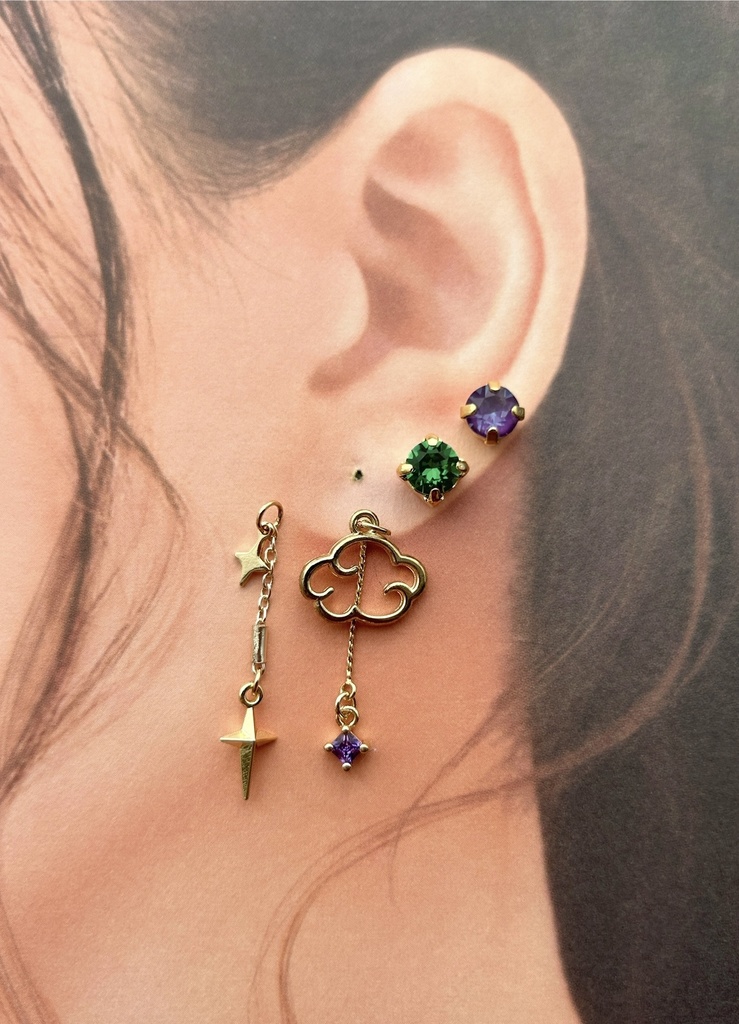 【🌈🕒】🥷🔫イメージ イヤリング/ピアス