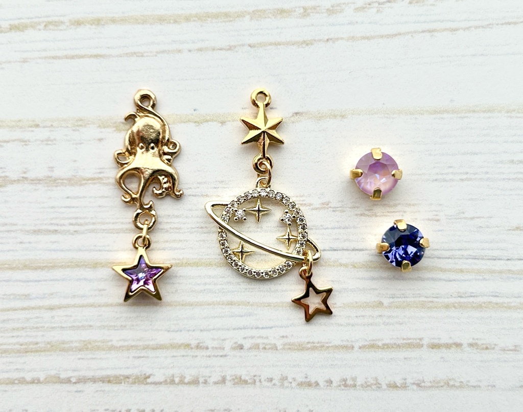 【🌈🕒】🐙🌟イヤリング/ピアス