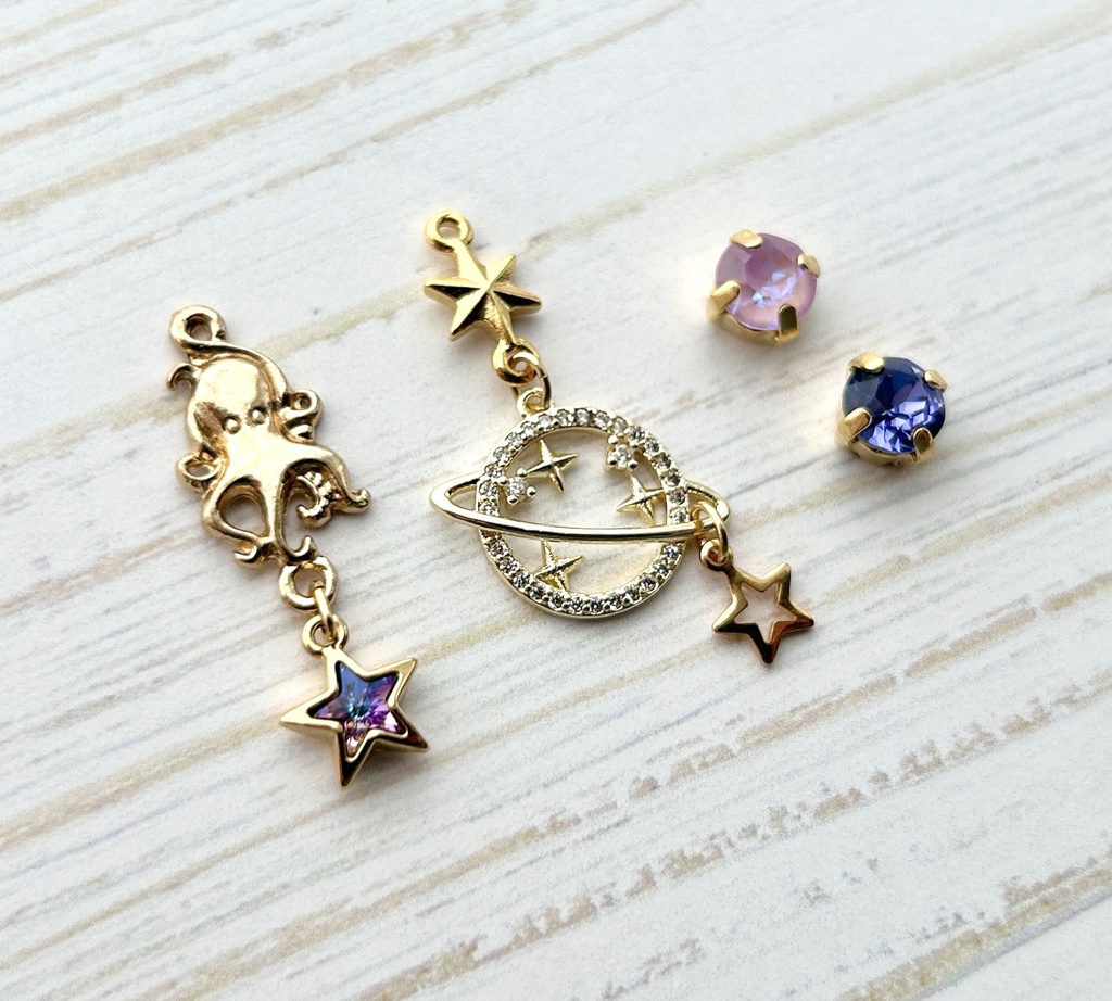 【🌈🕒】🐙🌟イヤリング/ピアス