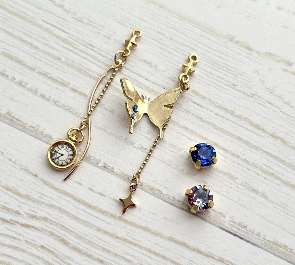 【🌈🕒】🦋⌛️イヤリング/ピアス