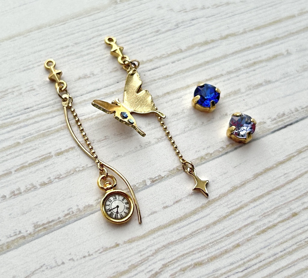【🌈🕒】🦋⌛️イヤリング/ピアス