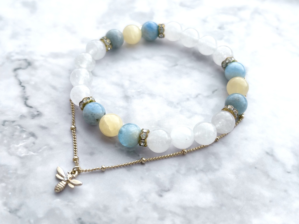 【🌈🕒】🐝🤣天然石ブレスレット