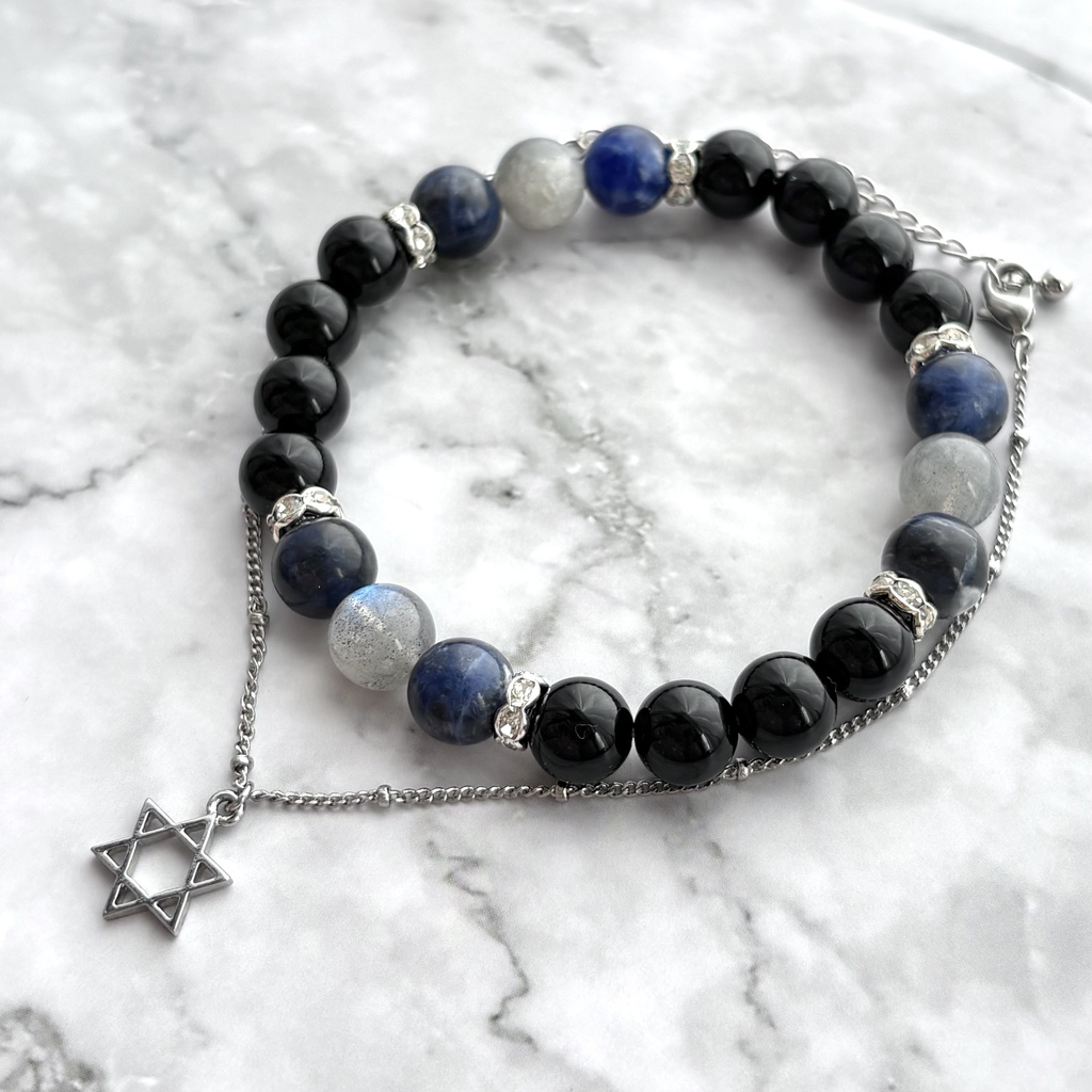 【🌈🕒】☯️天然石ブレスレット