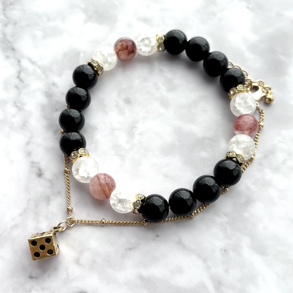 【🌈🕒】🎲天然石ブレスレット