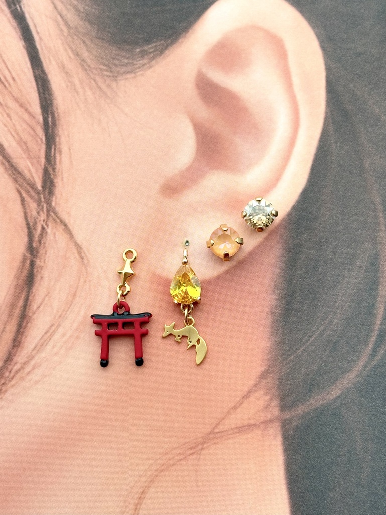 【🌈🕒】✌️🦊イメージイヤリング/ピアス