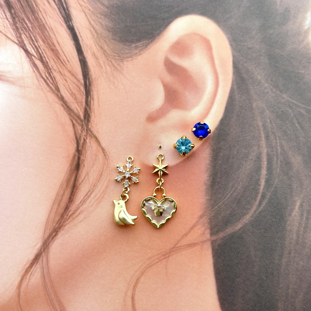 【🌈🕒】👑イヤリング/ピアス