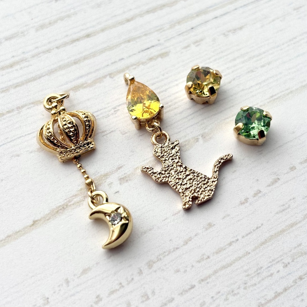 【🌈🕒】🌙イヤリング/ピアス