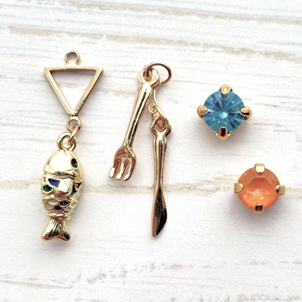 【🌈🕒】🐟🍴イヤリング/ピアス